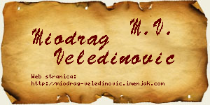 Miodrag Veledinović vizit kartica